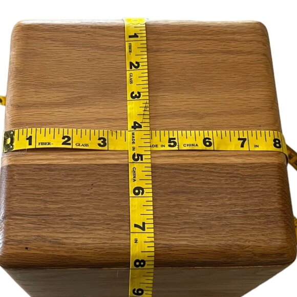 Vintage Butcher Block Ice Bucket - Picture 11 of 12